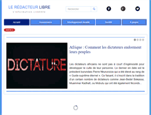 Tablet Screenshot of leredacteurlibre.info